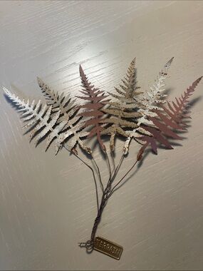 Terrain Metal Fern Spray with Terracotta and Cream Tones